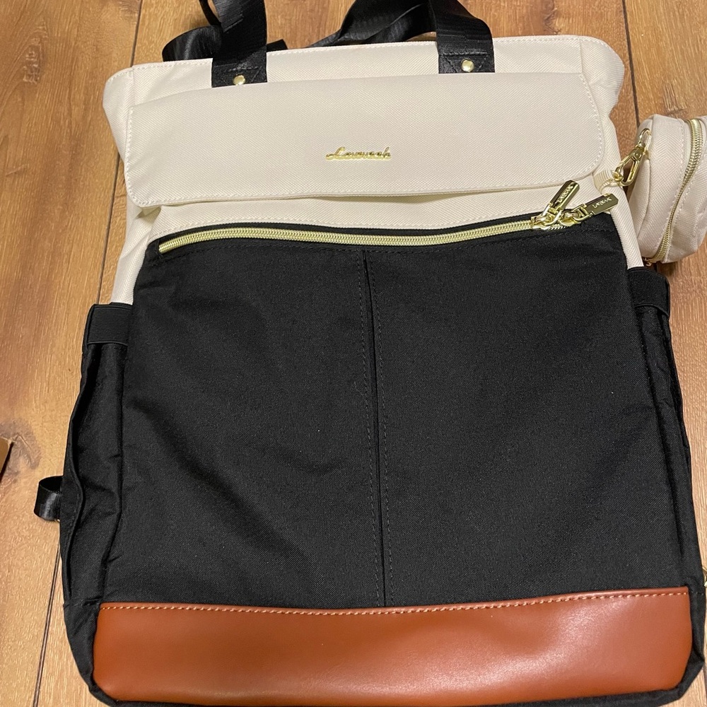 Black and Tan Backpack Modern Design